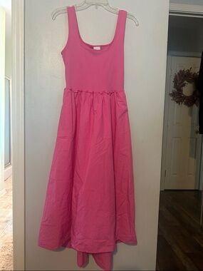 a new day Hot Pink Sleeveless Midi Dress